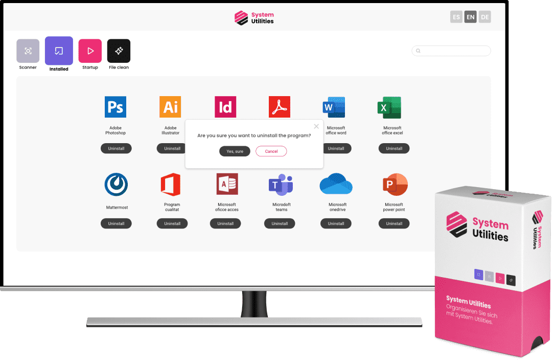 Deinstallieren screenshot