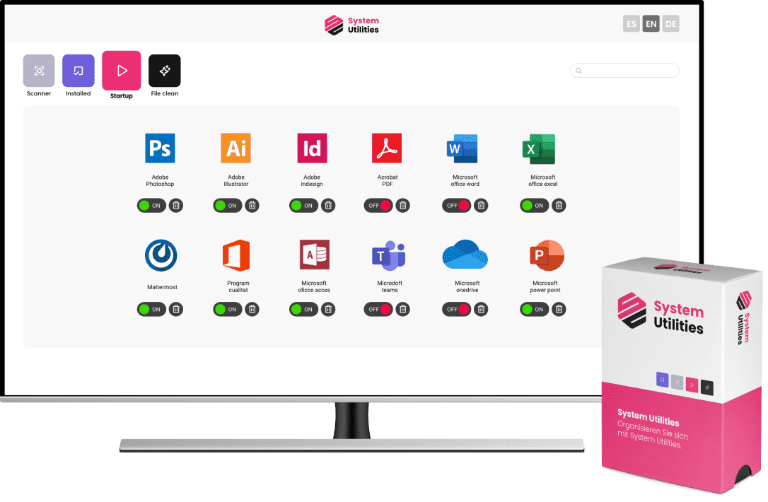 Systemstart screenshot